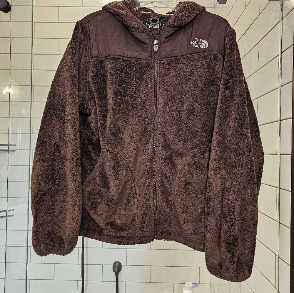 WOMEN'S NORTHFACE FLEECE HOODED JACKET